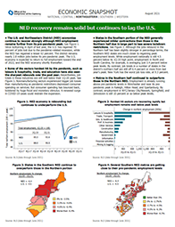 Northeastern District - NED recovery remains solid but continues to lag the U.S.