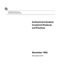 An Examiner's Guide to Investment Products and Practices