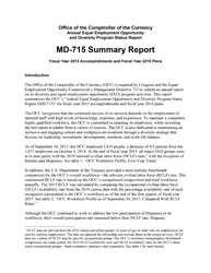 MD-715 Summary Report 2015 Cover Image