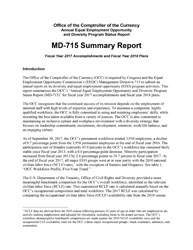 MD-715 Summary Report 2017 Cover Image