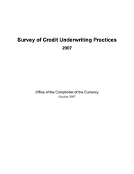 Survey of Credit Underwriting Practices 2007 Cover Image