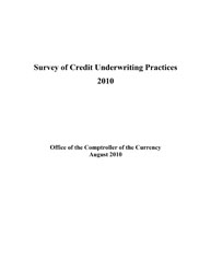Survey of Credit Underwriting Practices 2010 Cover Image